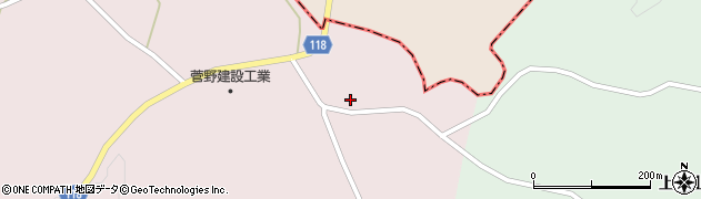 福島県本宮市長屋中島周辺の地図