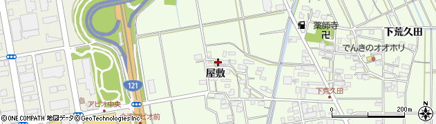 福島県会津若松市町北町大字始（屋敷乙）周辺の地図