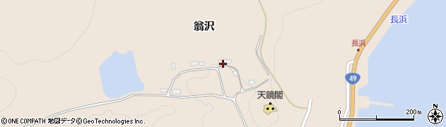 福島県猪苗代町（耶麻郡）翁沢（金子屋敷）周辺の地図