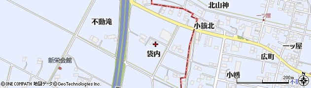 福島県大玉村（安達郡）玉井（袋内）周辺の地図