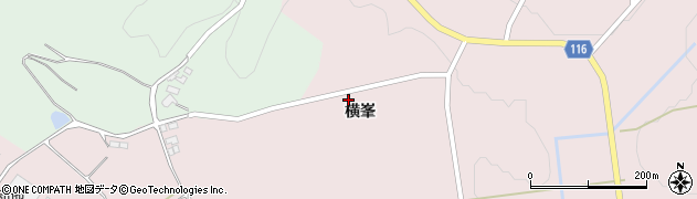福島県本宮市長屋（横峯）周辺の地図