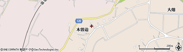 福島県南相馬市小高区上浦木曽迫周辺の地図