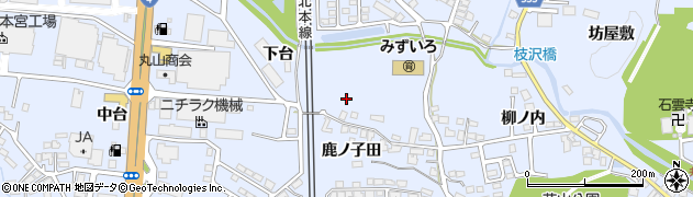 福島県本宮市本宮（下台）周辺の地図