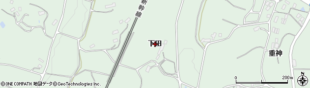 福島県本宮市和田（下田）周辺の地図