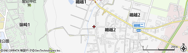 新潟県見附市細越周辺の地図