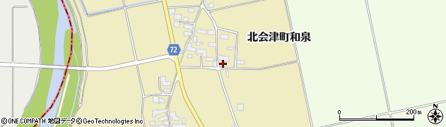福島県会津若松市北会津町和泉465周辺の地図