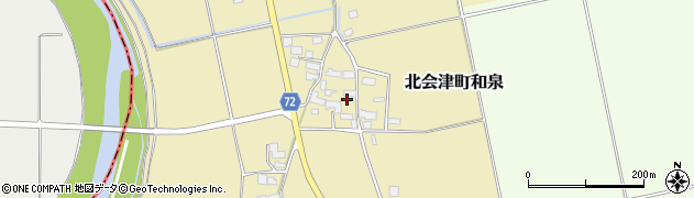 福島県会津若松市北会津町和泉478周辺の地図