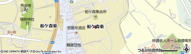 福島県会津若松市一箕町大字鶴賀（船ケ森東）周辺の地図