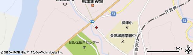 福島県柳津町（河沼郡）柳津（薬師堂上乙）周辺の地図