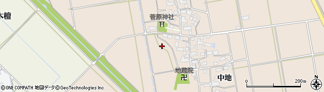 福島県会津若松市町北町大字中沢（中地）周辺の地図