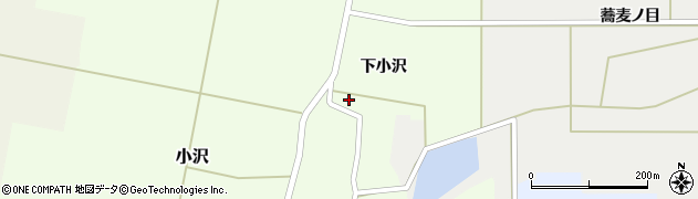 福島県会津美里町（大沼郡）小沢（下小沢）周辺の地図