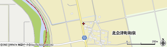 福島県会津若松市北会津町和泉526周辺の地図