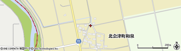 福島県会津若松市北会津町和泉483周辺の地図