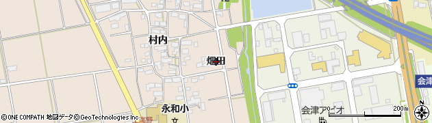 福島県会津若松市高野町大字上高野（畑田）周辺の地図