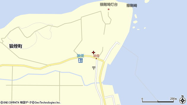 〒927-1441 石川県珠洲市狼煙町の地図
