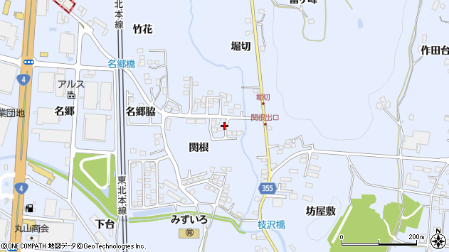〒969-1114 福島県本宮市本宮関根の地図