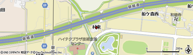 福島県会津若松市一箕町大字鶴賀（村東）周辺の地図