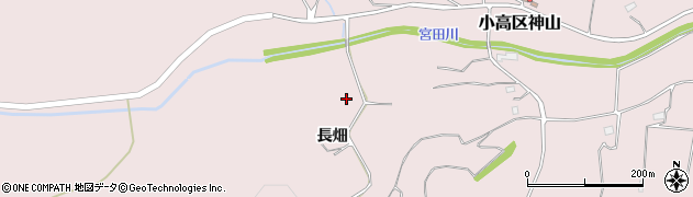 福島県南相馬市小高区神山長畑周辺の地図