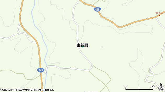 〒964-0301 福島県二本松市東新殿の地図