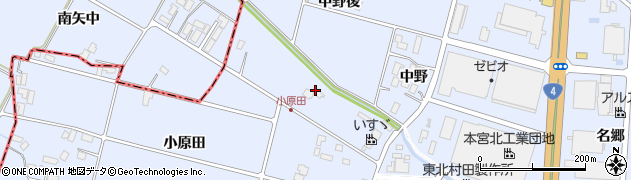 福島県本宮市本宮（北ノ内）周辺の地図