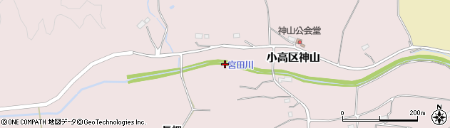 福島県南相馬市小高区神山（堂平）周辺の地図