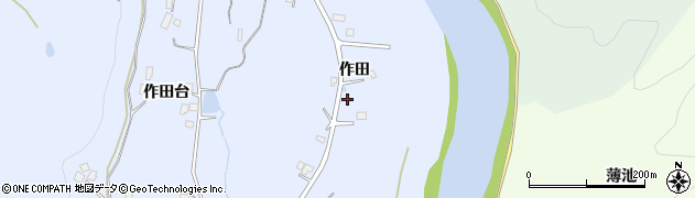 福島県本宮市本宮作田周辺の地図
