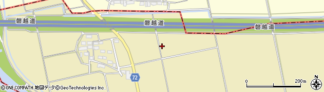 福島県会津若松市北会津町和泉（千刈）周辺の地図