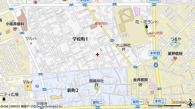 〒954-0052 新潟県見附市学校町の地図