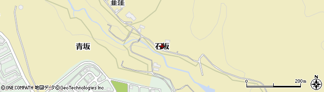 福島県会津若松市河東町八田（石坂）周辺の地図