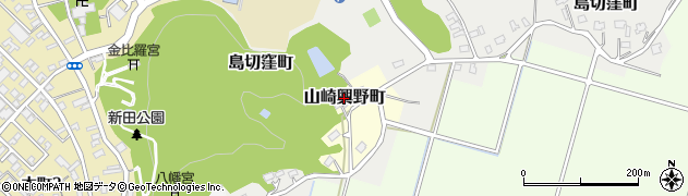 新潟県見附市山崎興野町周辺の地図