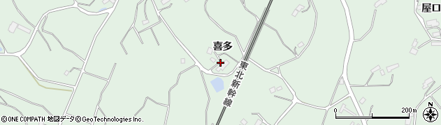 福島県本宮市和田喜多周辺の地図