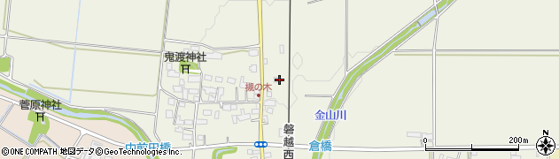 福島県会津若松市河東町倉橋（千苅）周辺の地図