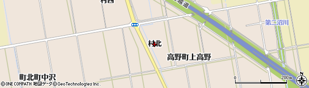 福島県会津若松市高野町大字上高野（村北）周辺の地図