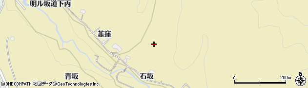 福島県会津若松市河東町八田（石坂丁）周辺の地図