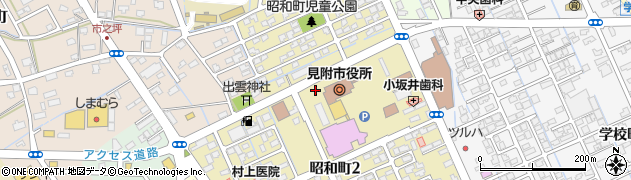 新潟県見附市昭和町周辺の地図