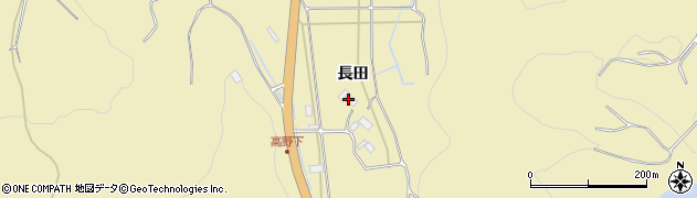 福島県会津若松市河東町八田（長田）周辺の地図