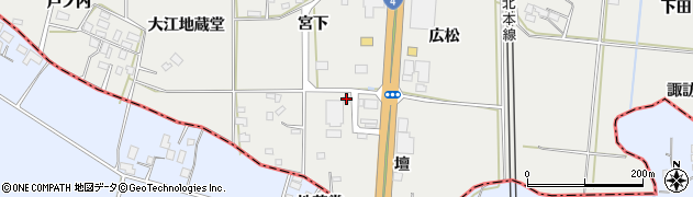 福島ヤクルト　販売株式会社　あだたらセンター周辺の地図