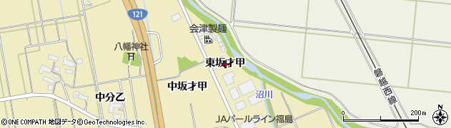 福島県会津若松市高野町大字中沼東坂才甲周辺の地図