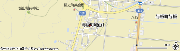 新潟県長岡市与板町城山周辺の地図