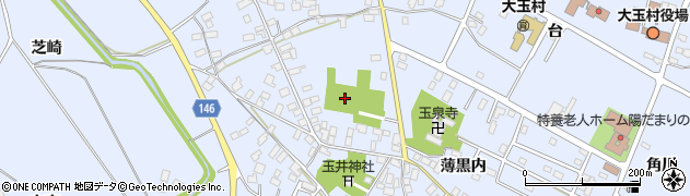福島県大玉村（安達郡）玉井（薄黒内）周辺の地図