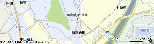 福島県会津若松市河東町金田（藤倉新田）周辺の地図