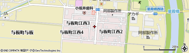 新潟県長岡市与板町江西周辺の地図