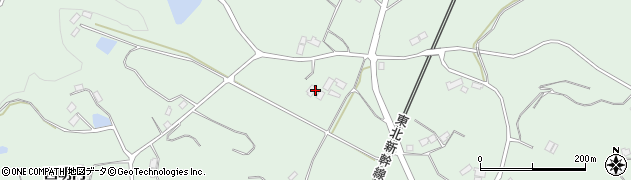 福島県本宮市和田（下白旗）周辺の地図
