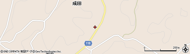 福島県二本松市成田田畑内周辺の地図