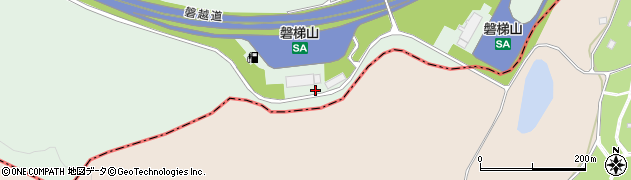福島県磐梯町（耶麻郡）更科（高森平）周辺の地図