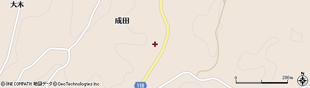 福島県二本松市成田田畑内68周辺の地図