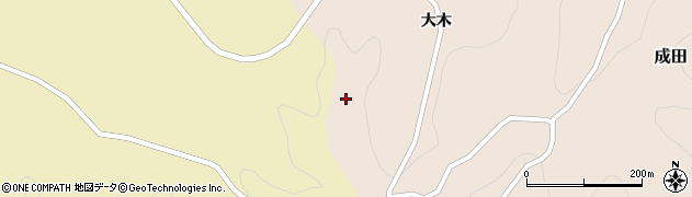 福島県二本松市成田大木250周辺の地図