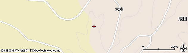 福島県二本松市成田大木248周辺の地図