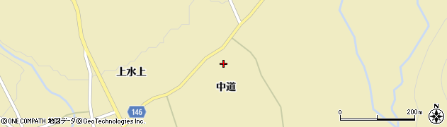 福島県郡山市熱海町石筵中道周辺の地図