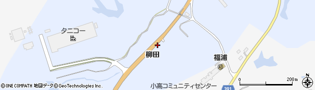 福島県南相馬市小高区女場柳田周辺の地図